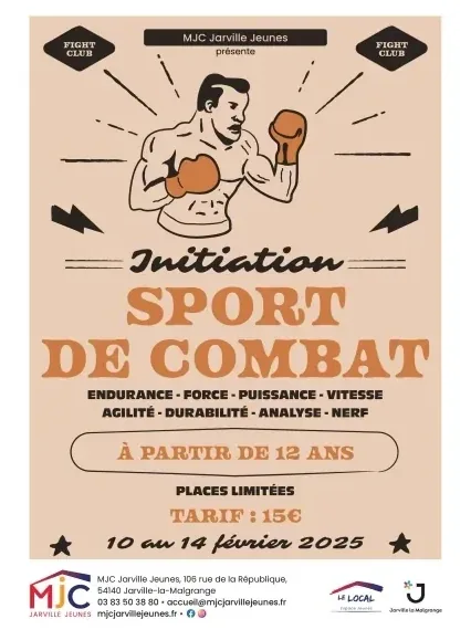 Affiche sport de combat